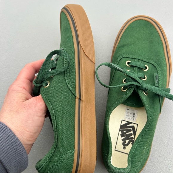 NEW Kelly green Vans Classic Green Canvas Sneakers 7.5 women’s - Picture 6 of 10